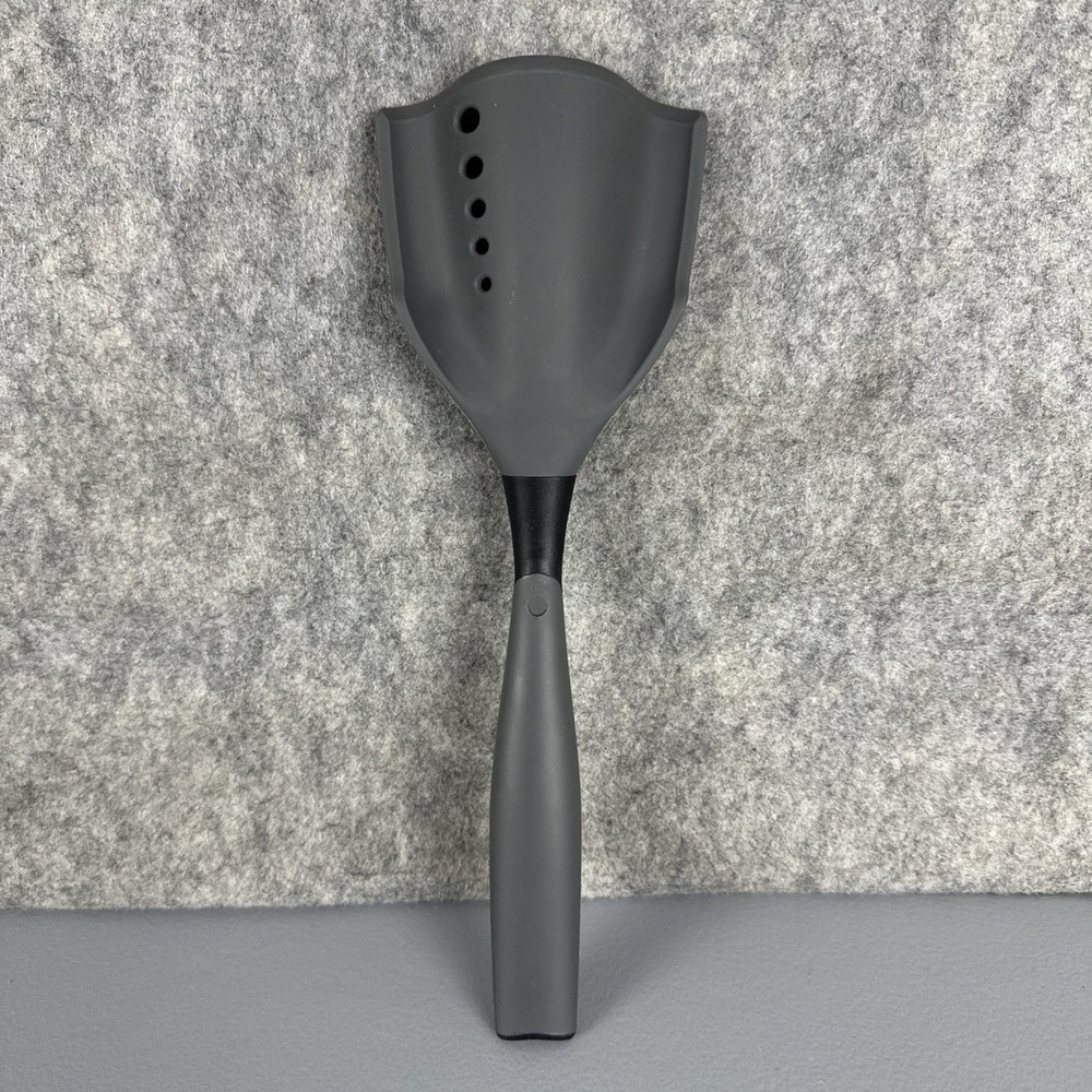 PAMPERED CHEF Mix N Chop Silicone Spatula Strainer Ground Beef Turkey Sausage - Picture 2 of 8